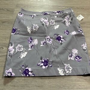 Cleo Purple Floral Mini Skirt